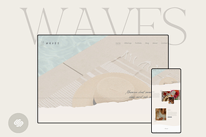 Waves Squarespace 7.1 Template