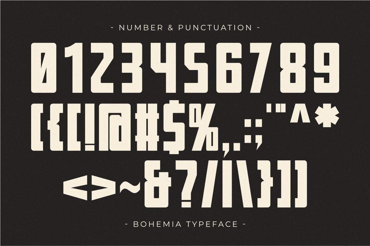 Bohemia - Modern Sans Display Font, a Sans Serif Font by Pian45 Studio (Photo 6 of 8)