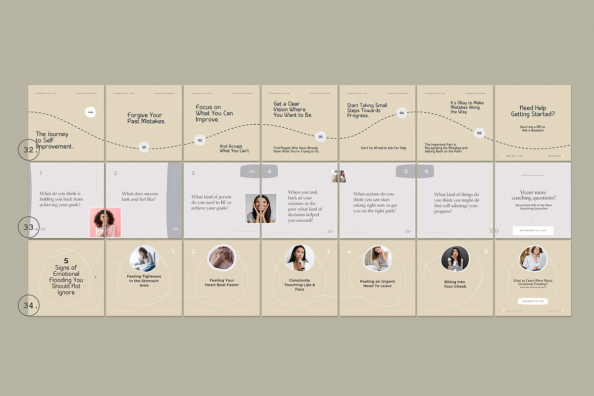 Step-By-Step Coaching Carousel CANVA, a Social Media Template by ...