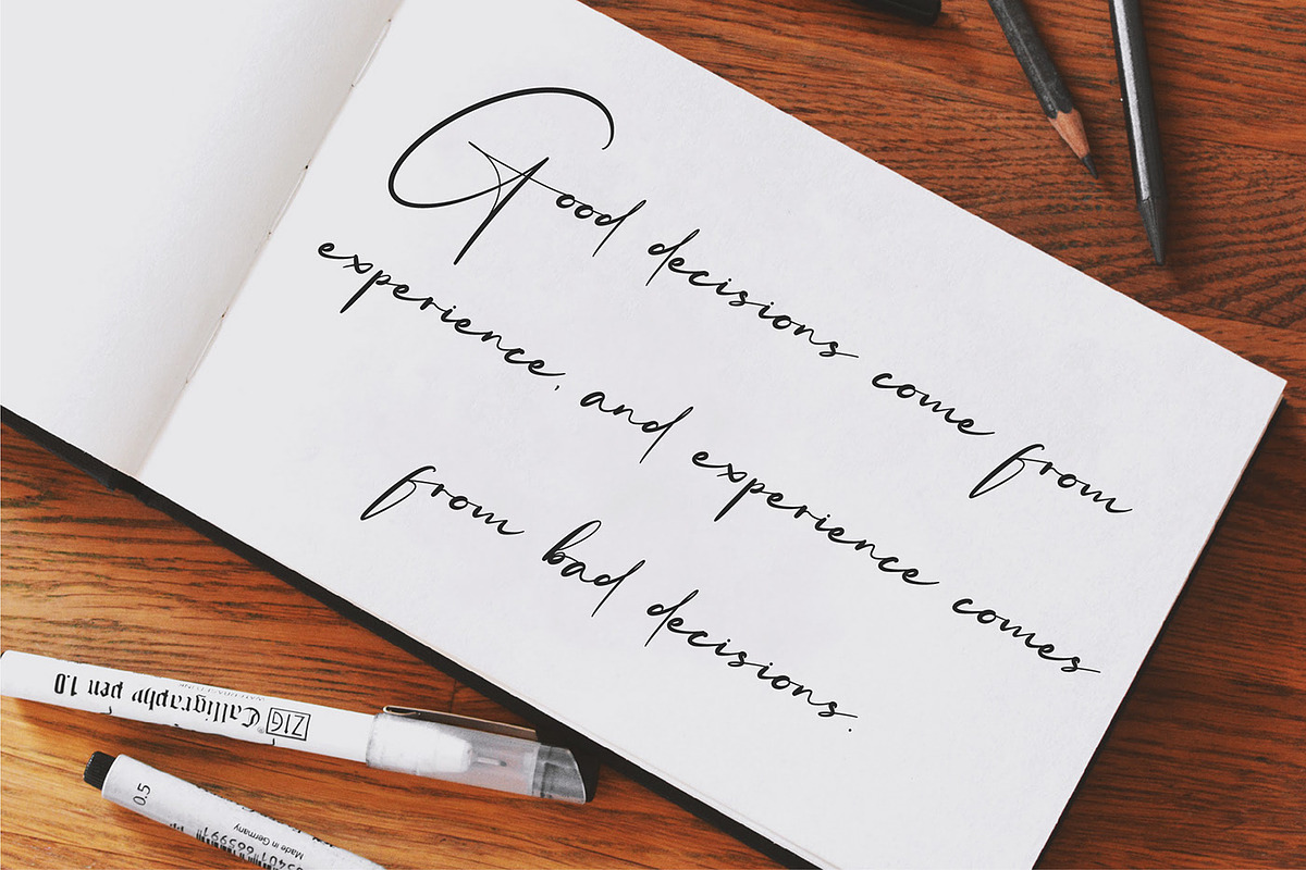 Mangollia - Signature Font, a Script Font by NuType (Photo 6 of 15)