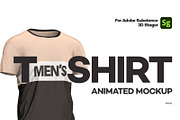 Men's T-shirt Mockup - 3D Stager, a Shirt Mockup by rebrandy (Thumbnail 1 of 15)