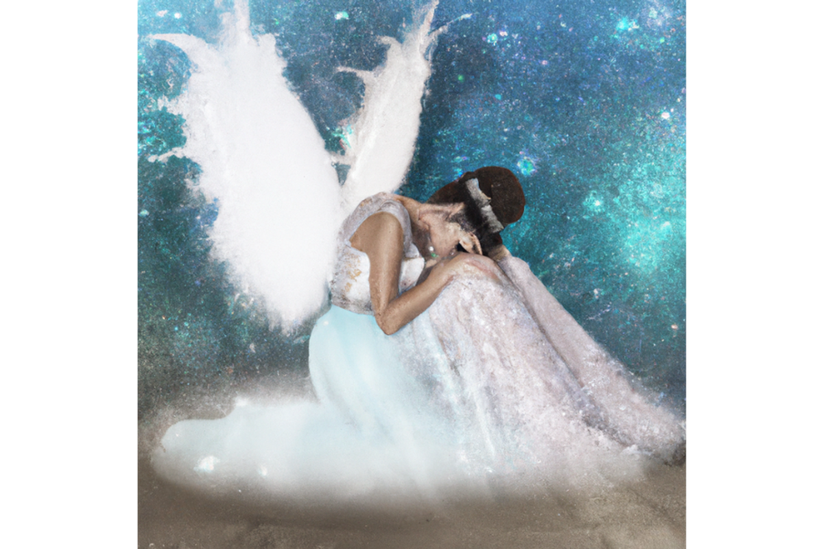 Custom art, Angel, Sympathy art, a Card Template by Boho Pixel Dust (Photo 1 of 4)