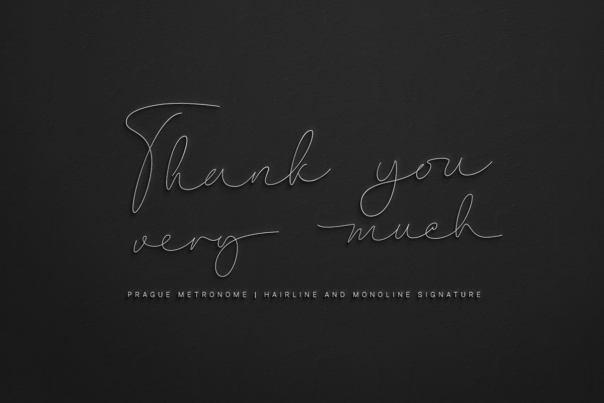 Prague Metronome, a Script Font by Ridha-38.lineart (Photo 14 of 14)