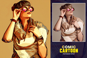 Comic Cartoon Effect Photoshop FX