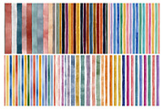 Watercolor Stripes Pattern Digital P, an Illustration by Daily.Designs (Thumbnail 5 of 5)