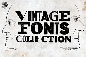 Vintage Fonts Collection - 18 fonts