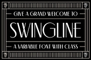 Swingline - Variable 1930s Font, a Sans Serif Font by The Type Fella (Thumbnail 1 of 12)