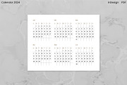 Minimalist Calendar 2024 (InDesign), an Object Graphic by Kessens (Thumbnail 2 of 28)