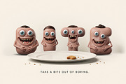 Gobble Monster Font, a Sans Serif Font by Handmadefont (Thumbnail 3 of 12)