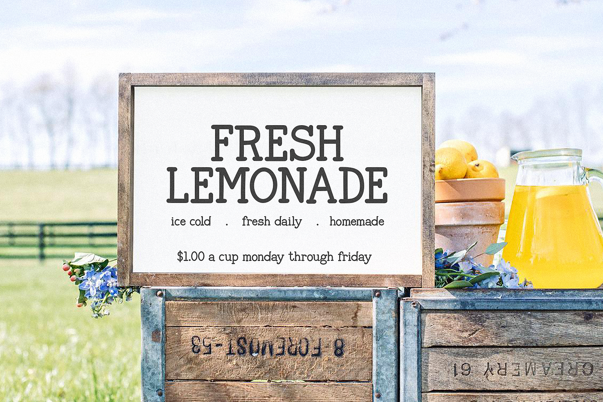 Sweet Lemonade | Typewriter Font, a Serif Font by KA Designs (Photo 8 of 10)