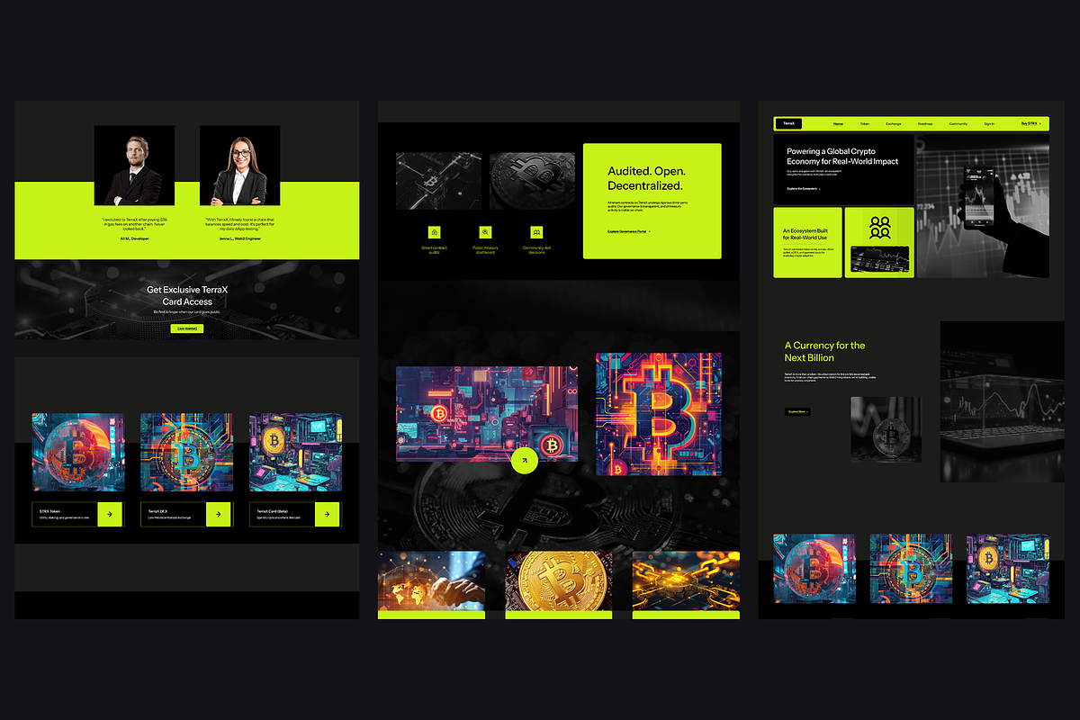 Figma Cryptocurrency Landing Page, a Landing Page Template by Musara (Photo 5 of 6)