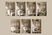 Living Room Frame Mockup, a Product Mockup by ArtwithFrame (Thumbnail 8 of 9)