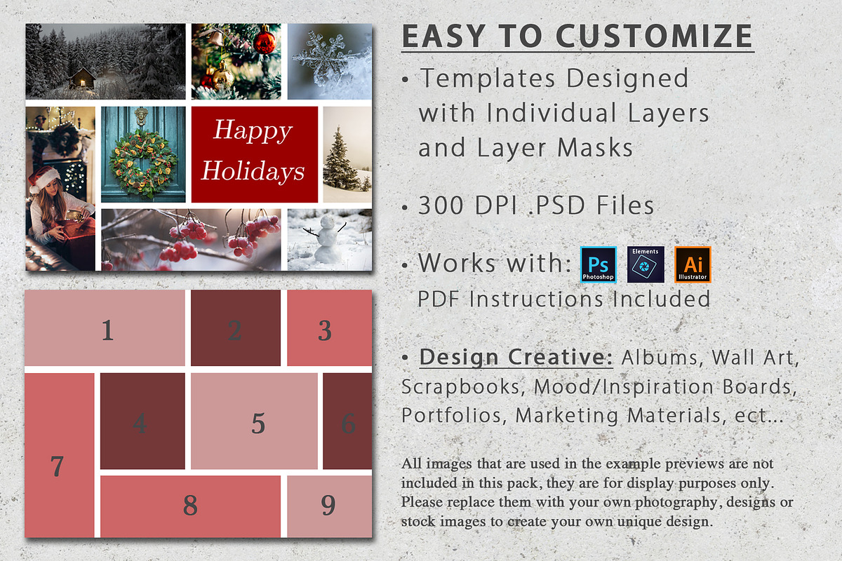 8.5x11 Mood Board Photo Templates, a Flyer Template by Loveurstyle Designs (Photo 4 of 4)