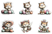 Cute Cat Easter Sublimation, an Illustration by CreationArt (Thumbnail 3 of 7)