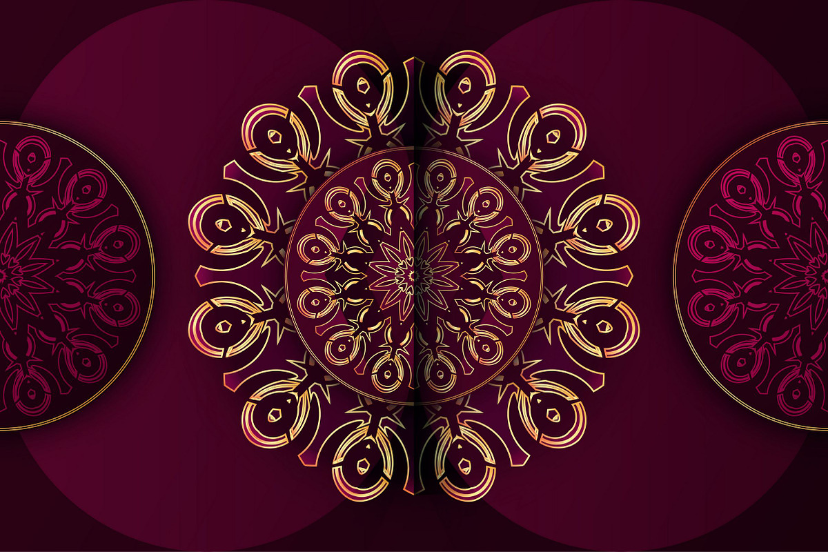 Mandala Circular Pattern Vector Pack, a Background Graphic by NJ Himel (Photo 40 of 95)