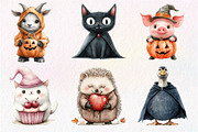 Quirky Halloween Animals Clipart, an Illustration by Dream Creation (Thumbnail 2 of 7)