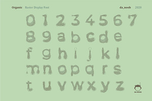 Organic - Raster Display Font