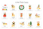 Christmas woof. Cute dogs collection, an Animal Illustration by cutelevindesign (Thumbnail 11 of 16)