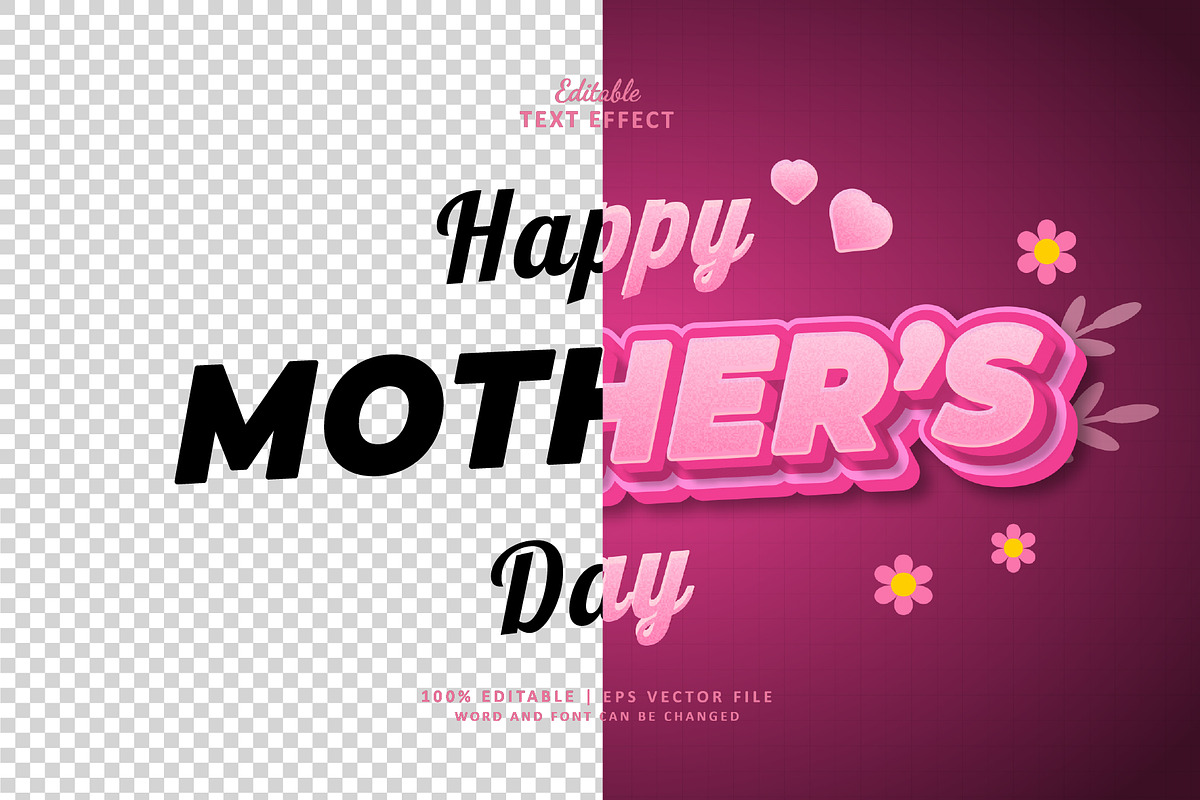 Text Effect Mother's Day, a Layer Style Add-On by Navy Graphic (Photo 2 of 2)