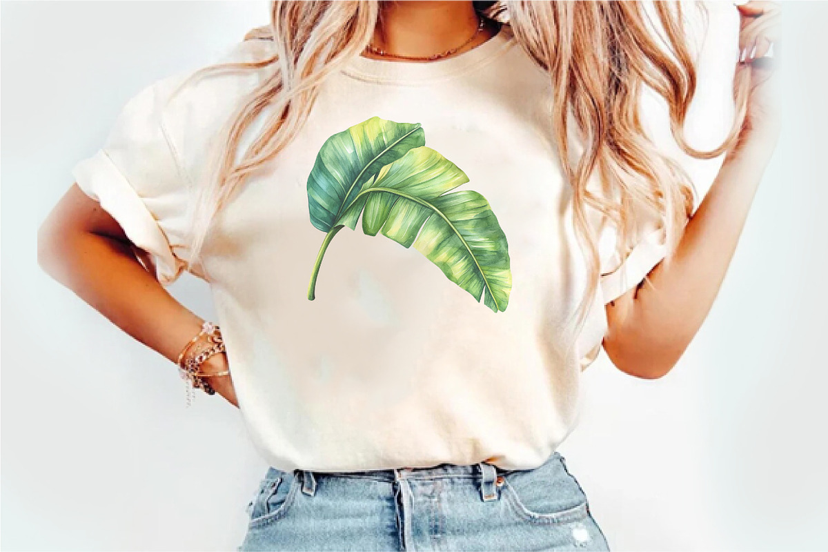 Green Summer Foliage Clipart, an Illustration by Watercolor design (Photo 6 of 10)