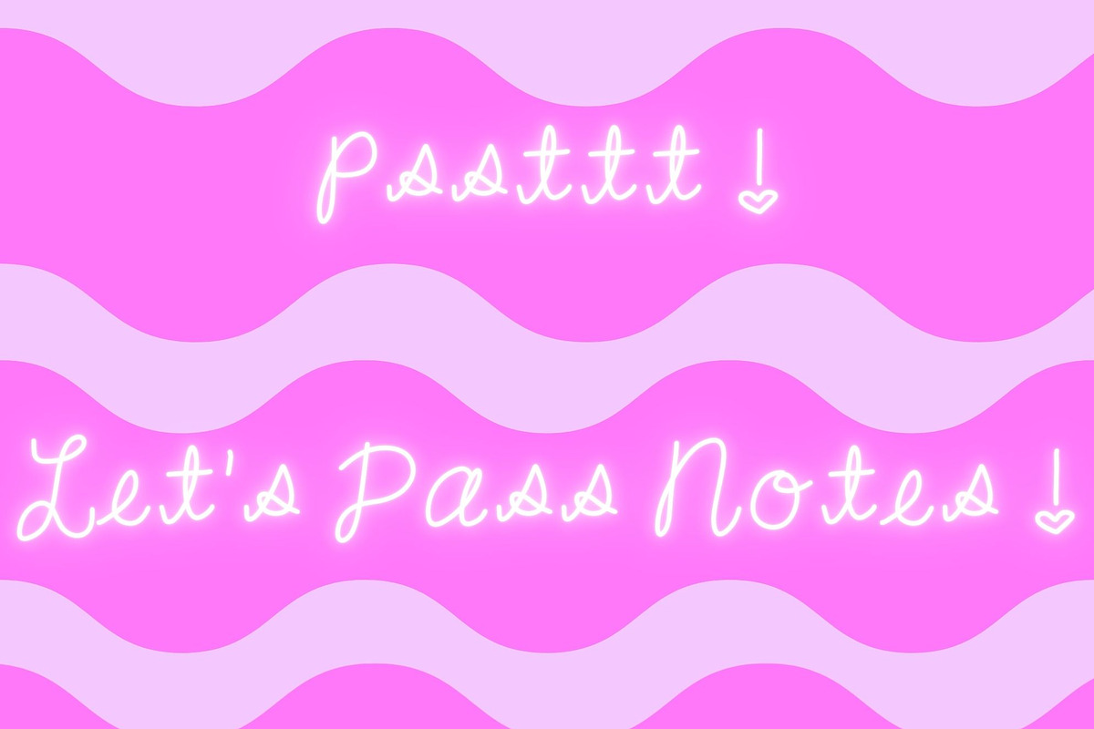 Girly Suburban School Notes, a Handwritten Font by Eryn Rose Design (Photo 3 of 14)