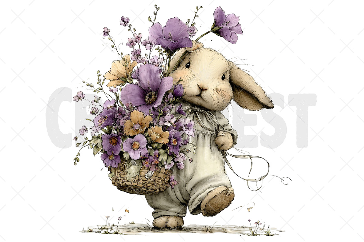Whimsical Easter Animals Clipart, an Illustration by Craft Nest (Photo 12 of 12)