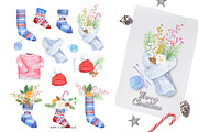 Christmas Knitting, a Decorative Illustration by JennyColorArt (Thumbnail 2 of 5)
