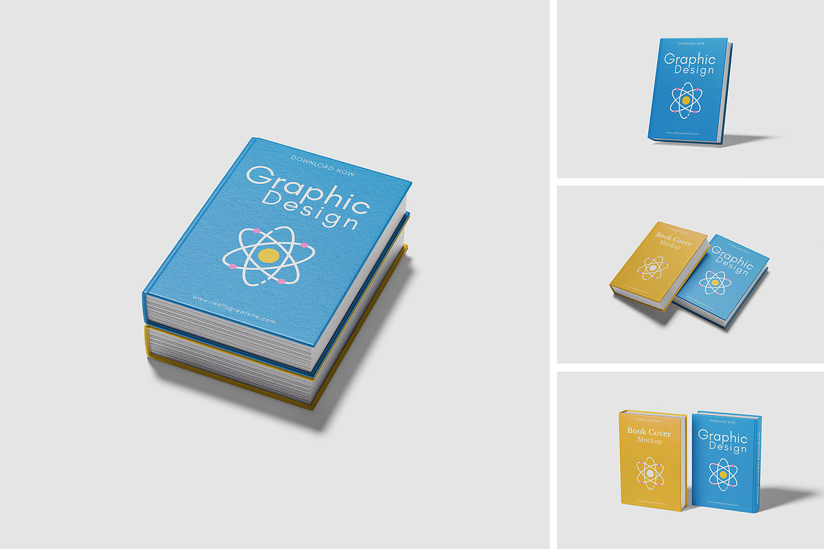 Book Cover Mockup, a Product Mockup by Difa Design (Photo 1 of 8)