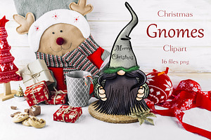 Christmas Gnomes clipart Procreate