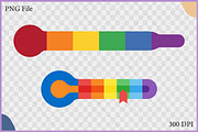 Rainbow Fundraising Thermometer SVG, a Healthcare Illustration by Gfx Expert Team (Thumbnail 2 of 3)