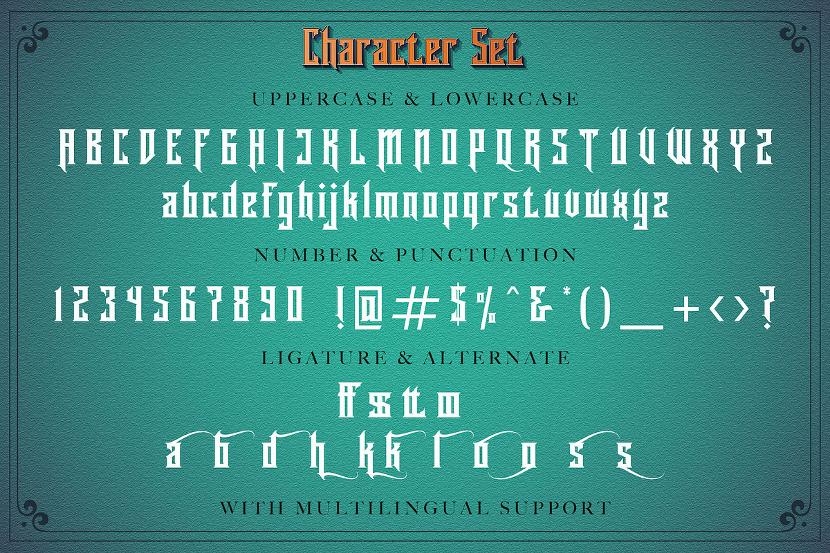 Rademos - Blackletter Font, a Blackletter Font by StringLabs (Photo 12 of 13)