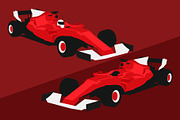 Isolated Vector Formula 1 Racing Car, a Transportation Illustration by UoaHH (Thumbnail 2 of 3)