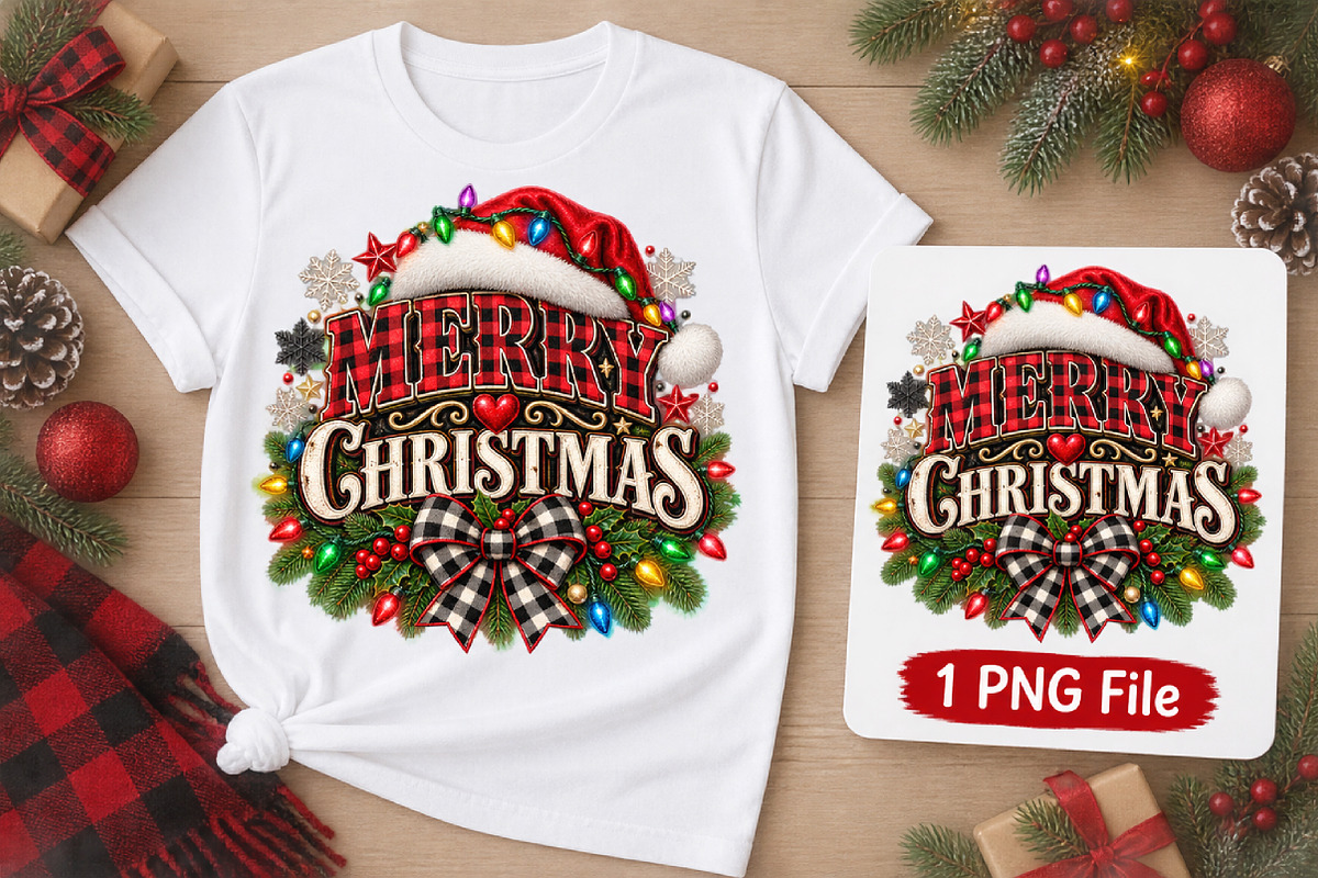 Christmas Coquette Sublimation Png, a Seasonal Illustration by Watercolor design (Photo 2 of 3)