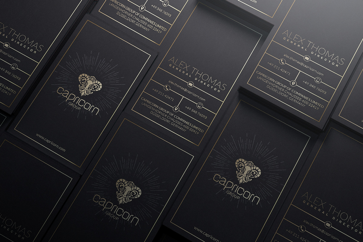 Gold And Black Business Card, a Business Card Template by Marvel (Photo 3 of 5)