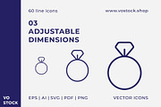 60 Valentines Day Icons, an Icon by vo.stock (Thumbnail 5 of 6)