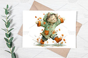 Whimsical Spring Cats Clipart Bundle, an Illustration by Canvas Craft (Thumbnail 6 of 7)