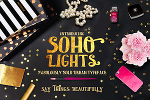 Soho Lights, City Slick Typeface