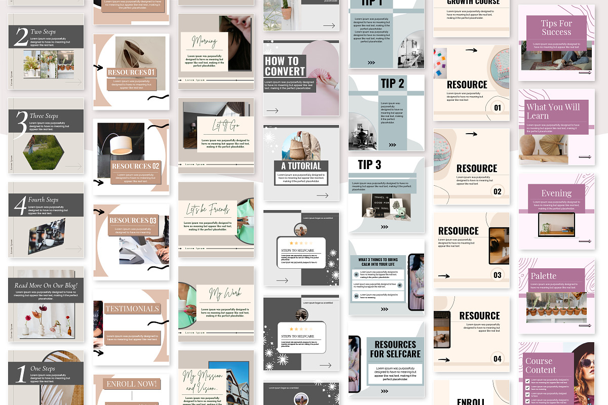 Instagram Carousel Canva Post Template