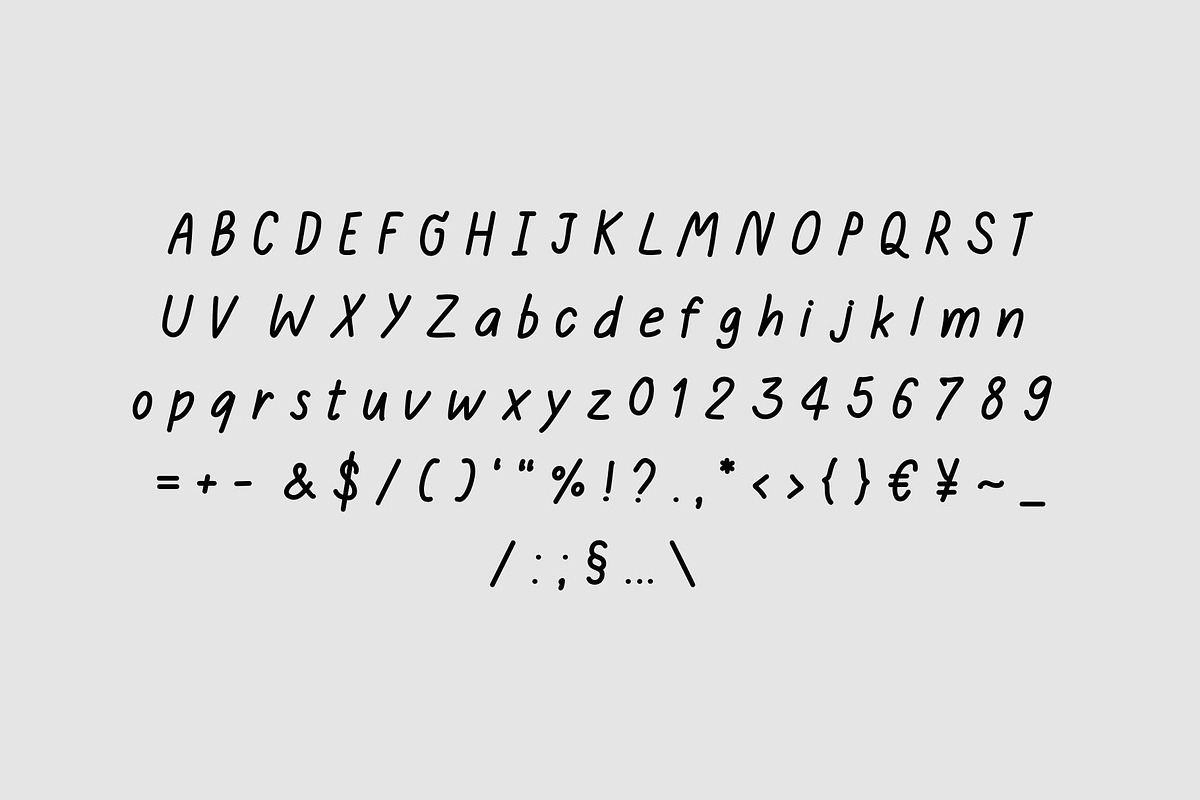 Lazy Sunday - Handwritten Font, a Handwritten Font by aeys_land (Photo 2 of 5)