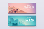 USA Cities Landscape Collection, an Illustration by Chuhastock (Thumbnail 10 of 13)