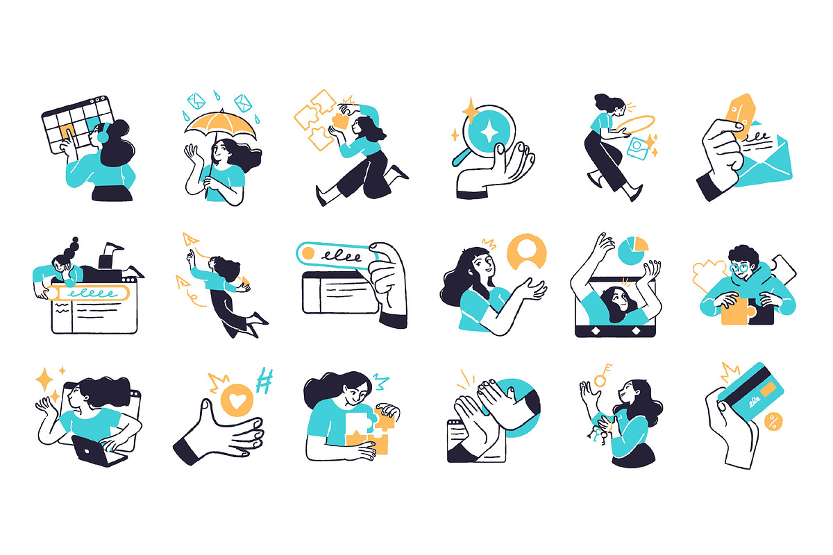 Business Concept illustrations, an Illustration by StonePic (Photo 2 of 3)