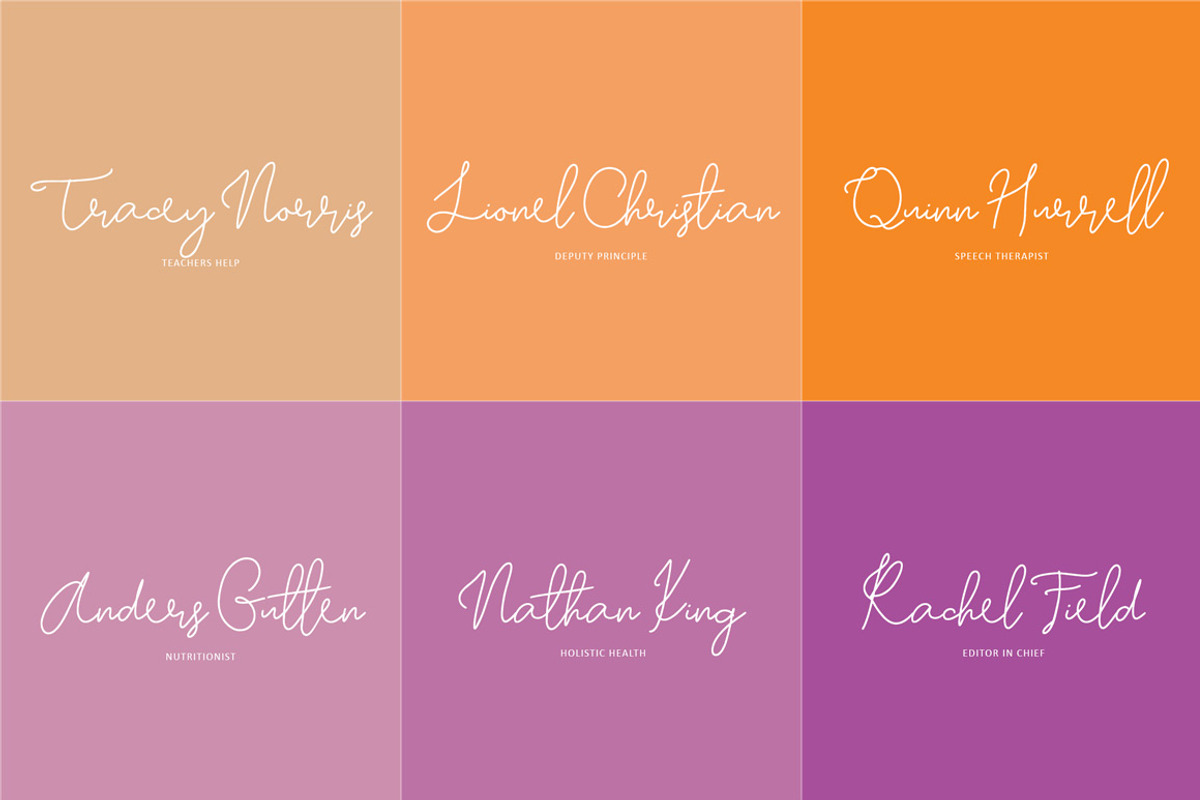 Moonlight Sailing Script Font preview 3