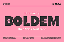Boldem Bold Sans Serif Font