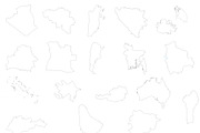 192 World Countries Maps, an Animal Illustration by Character (Thumbnail 3 of 6)
