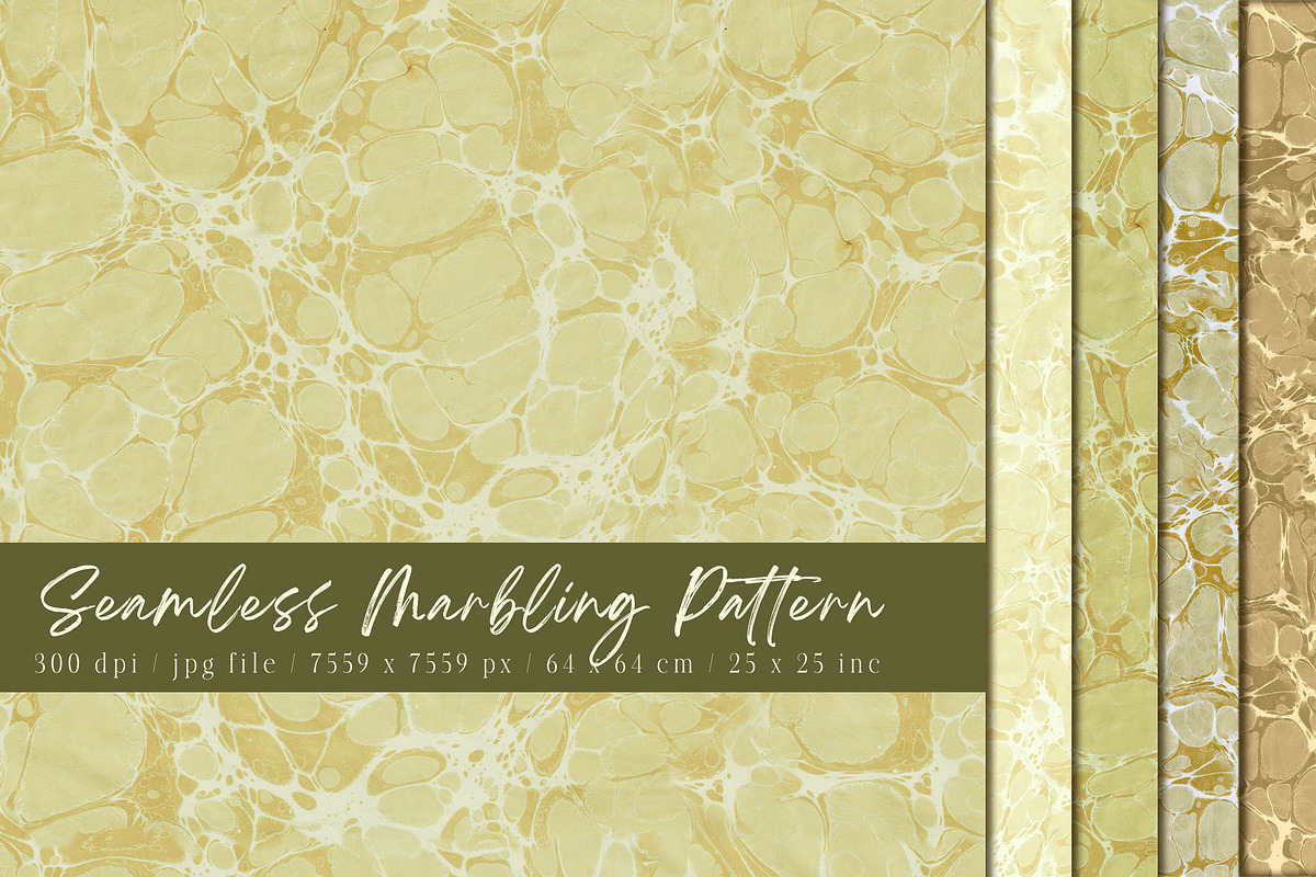 Seamless  Marbling Pattern, a Background Graphic by Suna Kosem (Photo 1 of 18)