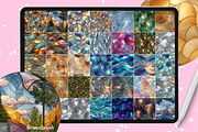 Procreate Stained Glass brushes, a Brush Add-On by Revabrush (Thumbnail 3 of 8)