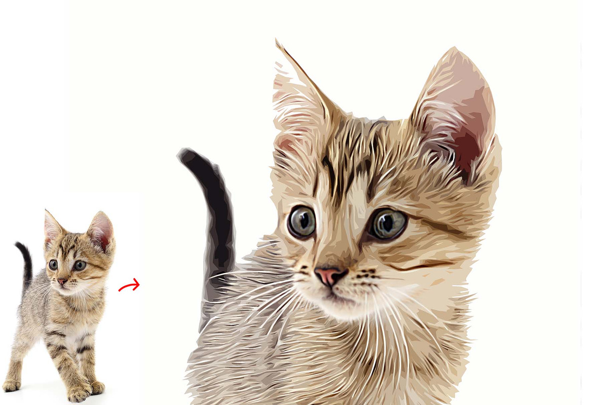 Pet Abstract Paint Photoshop Action, an Action Add-On by MRI STUDIO (Photo 4 of 9)