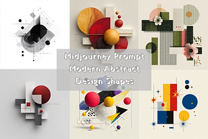 Prompt Modern Abstract Design Shapes, a Decorative Illustration by Creative design