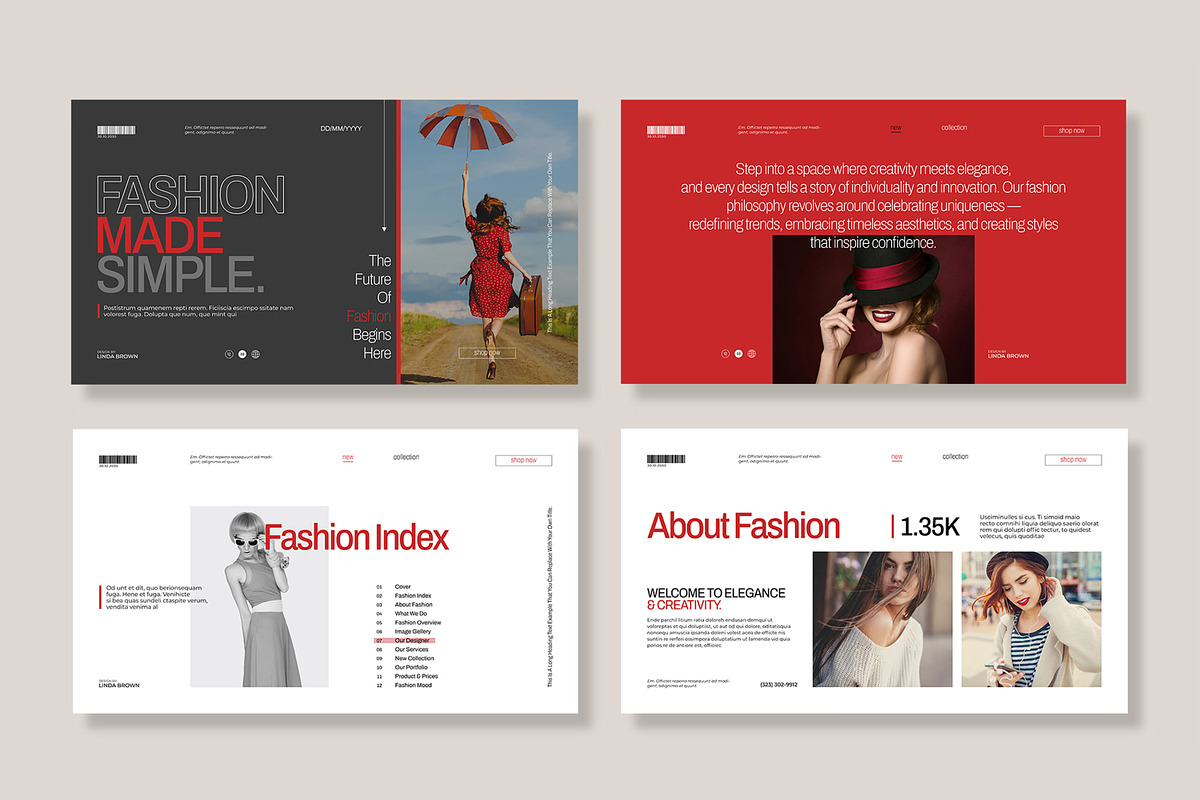 Fashion Presentation Template preview 2