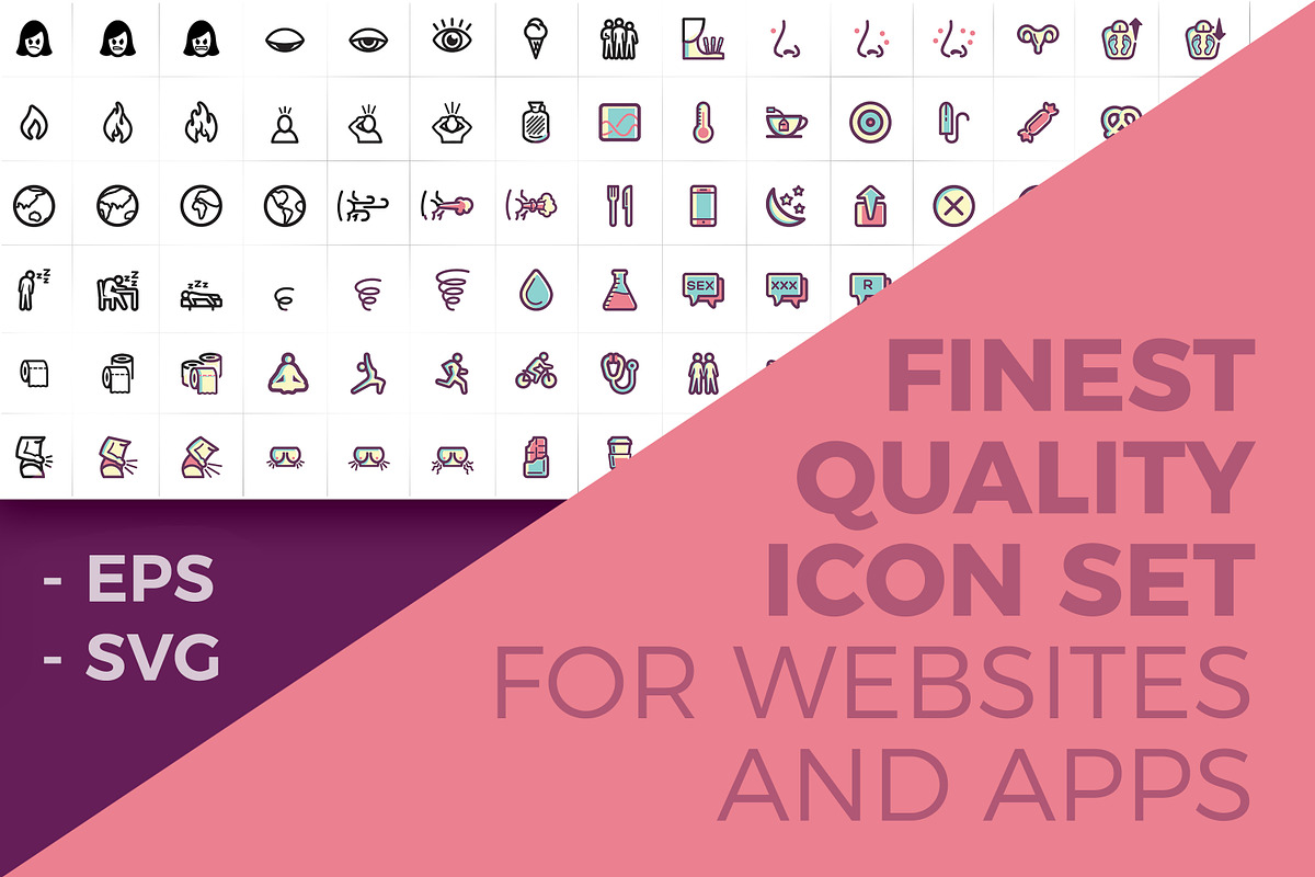 100+ Menstruation / Period Icon Set, an Outline Icon by RCDesigns (Photo 5 of 5)